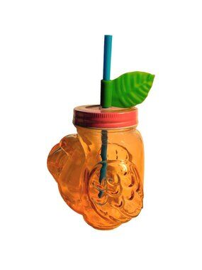 Pink Flamingo Travel Cup Tumbler Lid Straw Tropical Coastal Tiki Sippy Glass